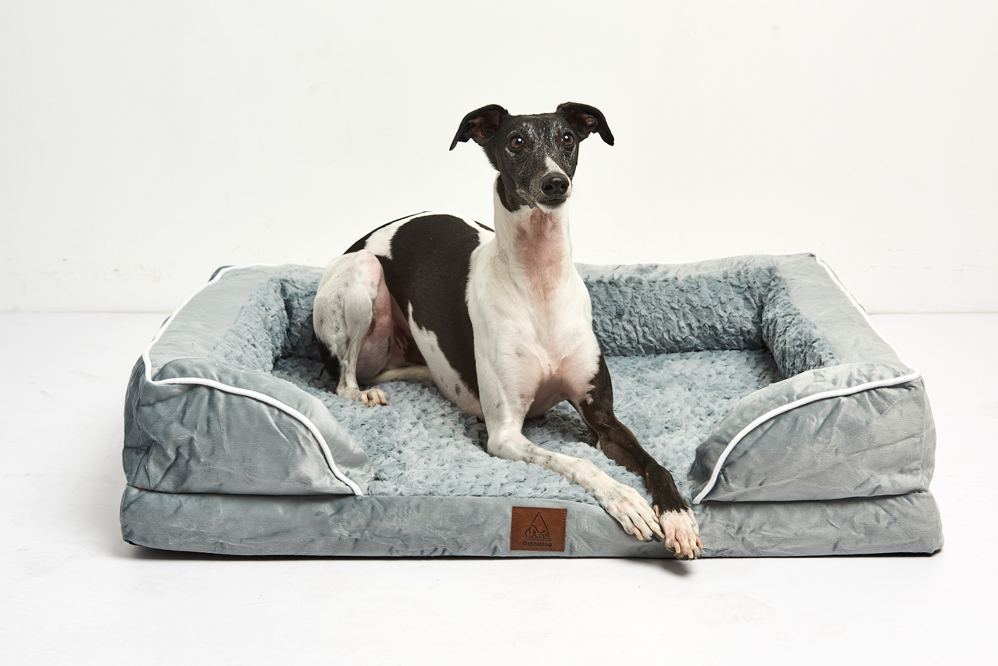 DeltaDog Cozy ortopédiai kutyafekhely - Füstös Jégkék - Image 6